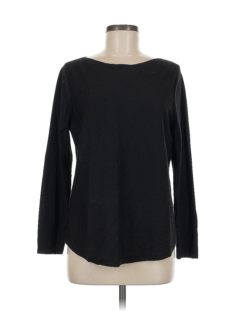 Pre-owned Chico's Pullover Sweater In Black
