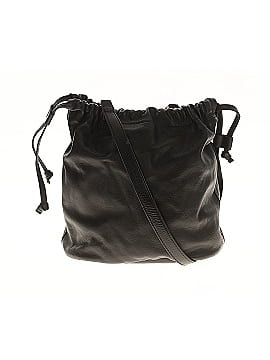 ★BLACKUP★ Pull-up leather bucket bag BLACK ATC4BG02BK Bucket Bag with Zipper for Women, Woven Vegan Leather Bag