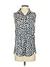 J.Crew Factory Store 100% Polyester Blue Sleeveless Blouse Size 0 - photo 1