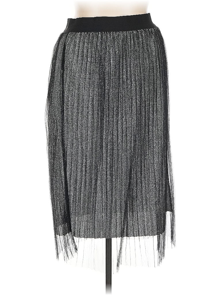 Pre-owned Studio West Casual Skirt In Silver