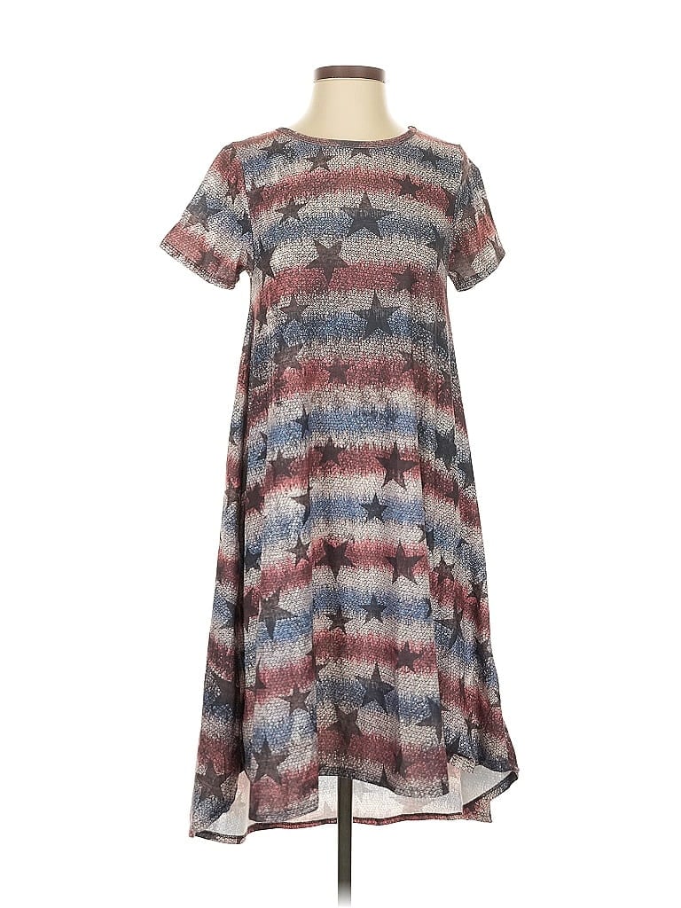 Pre-owned Lularoe Casual Dress In Gray