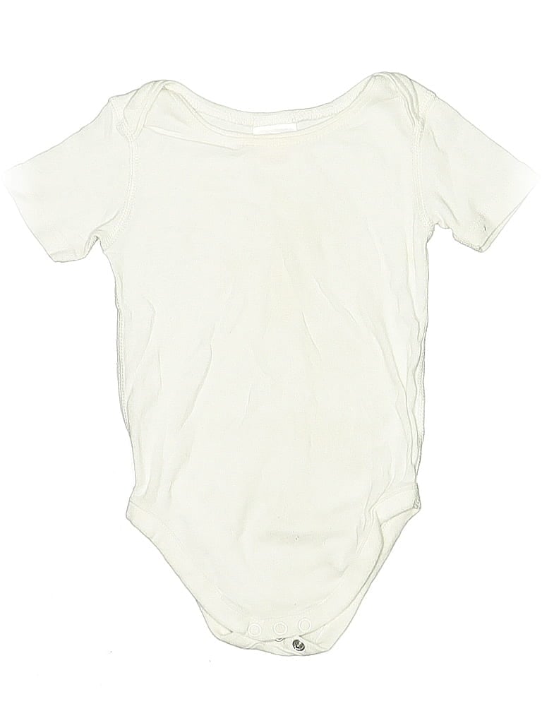 Pre-owned Hanna Andersson Kids' Short Sleeve Onesie In White