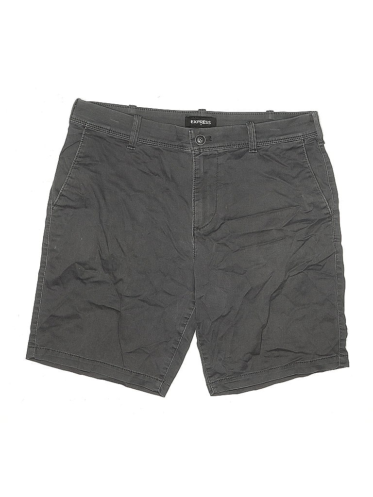 Pre-owned Express Outlet Khaki Shorts In Gray