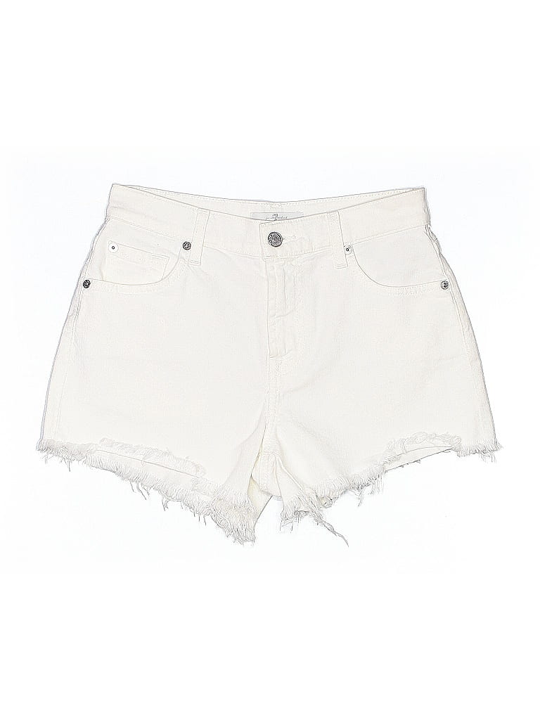Click to view more detailed imagery on our partner's website Pre-owned Seven7 Denim Shorts In White