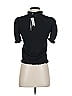 Catherine Malandrino Black Short Sleeve Top Size S - photo 2