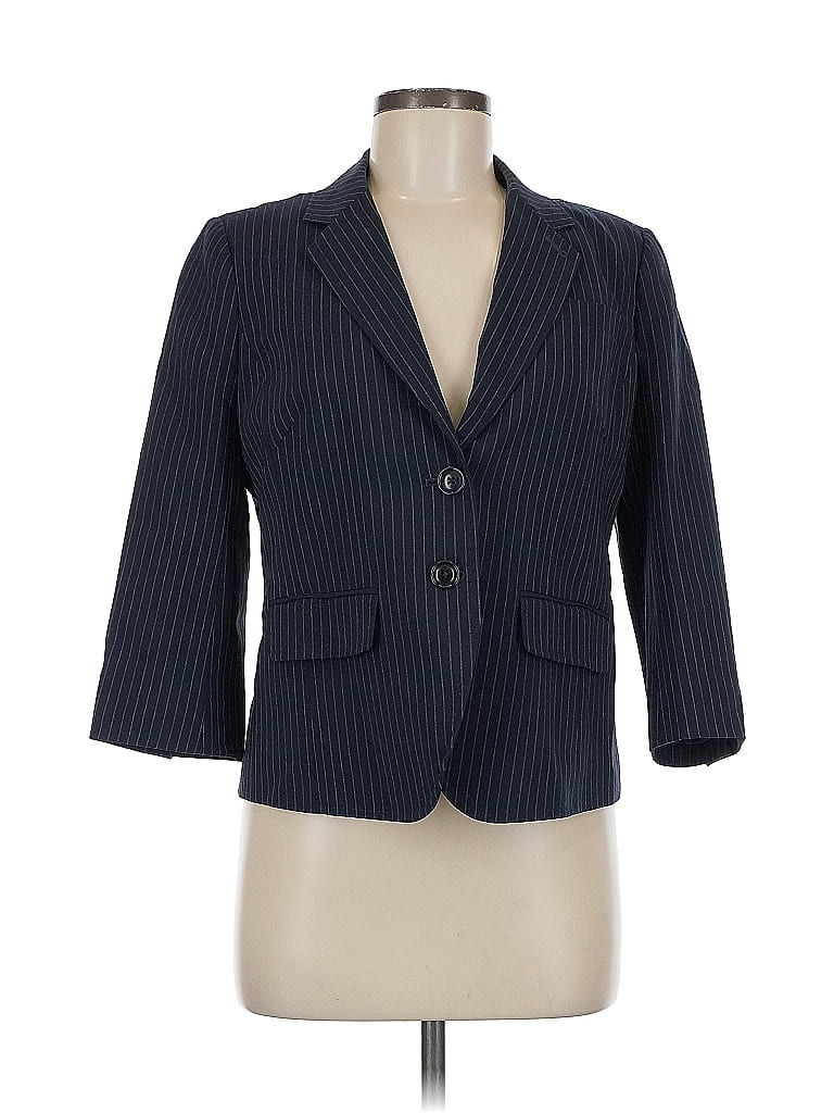 Pre-owned Abercrombie & Fitch Wool Blazer Jacket In Blue