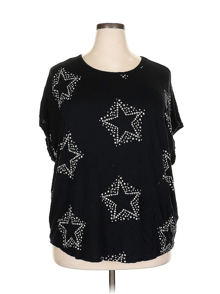 Pre-owned Buffalo By David Bitton Short Sleeve Blouse In Black