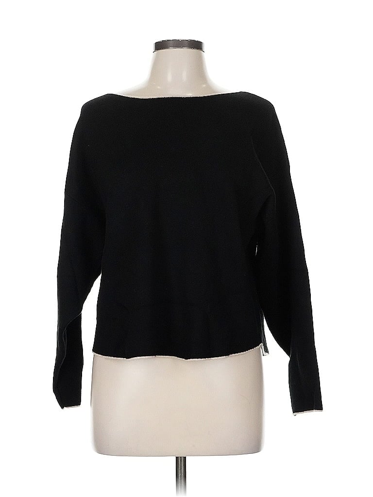 Pre-owned Max Studio Pullover Sweater In Black