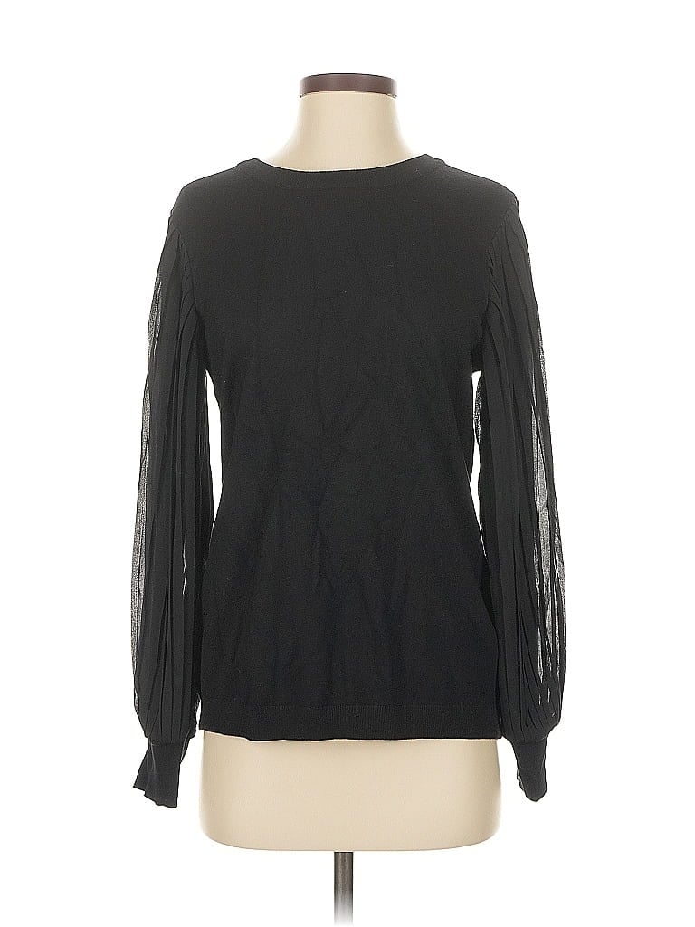 Pre-owned Adrianna Papell Pullover Sweater In Black