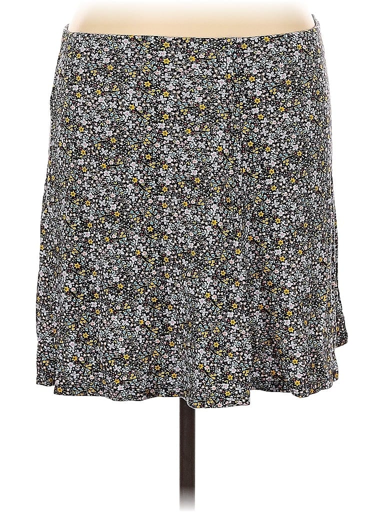 Pre-owned Ann Taylor Loft Casual Skirt In Gray