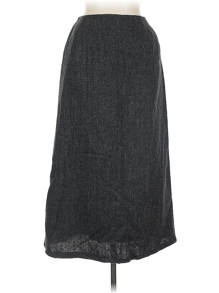 Pre-owned Harve Benard By Benard Holtzman Wool Skirt In Gray