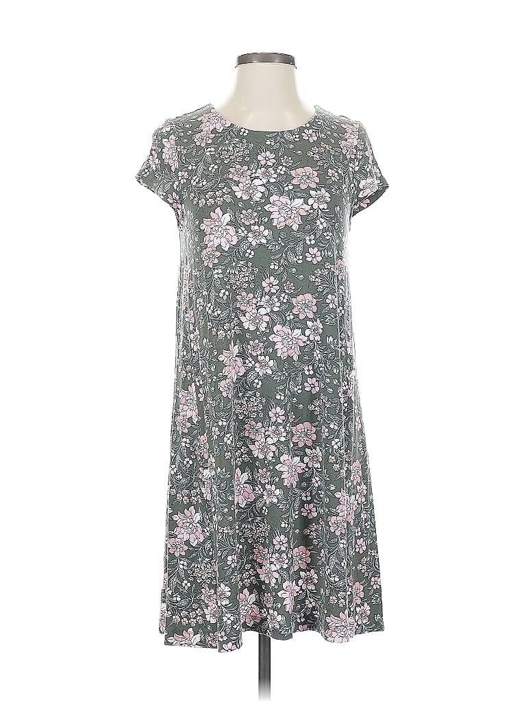 Pre-owned Ann Taylor Loft Casual Dress In Gray