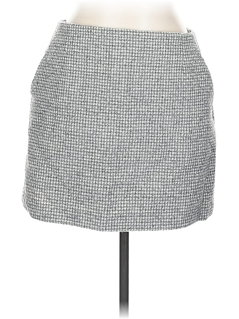 Pre-owned Uniqlo Casual Skirt In Gray