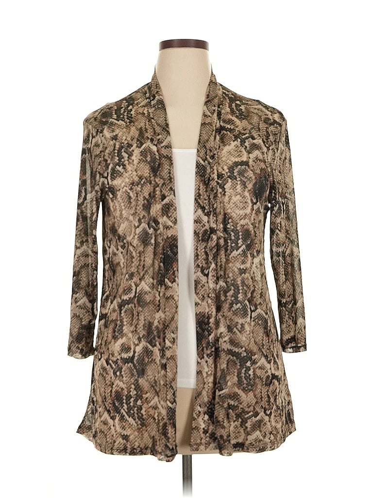 Pre-owned Assorted Brands Kimono In Brown