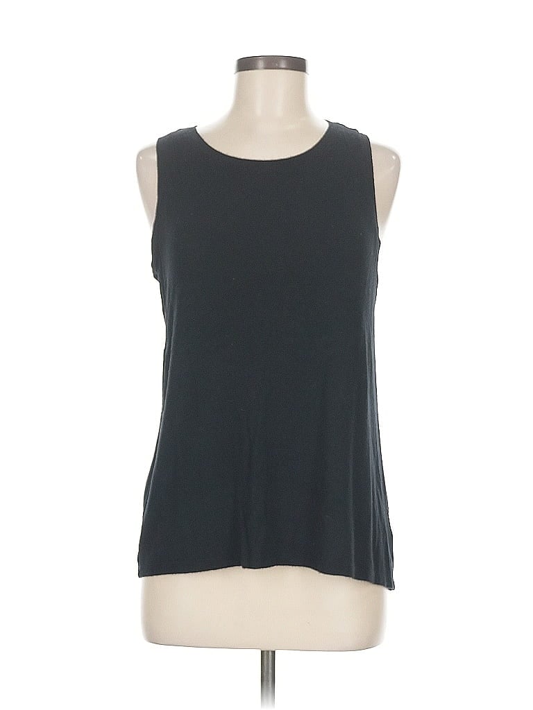 Pre-owned Halogen Sleeveless T-shirt In Black