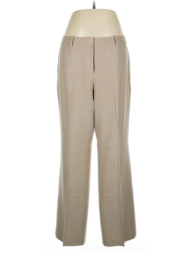 Pre-owned Lafayette 148 Wool Pants In Brown