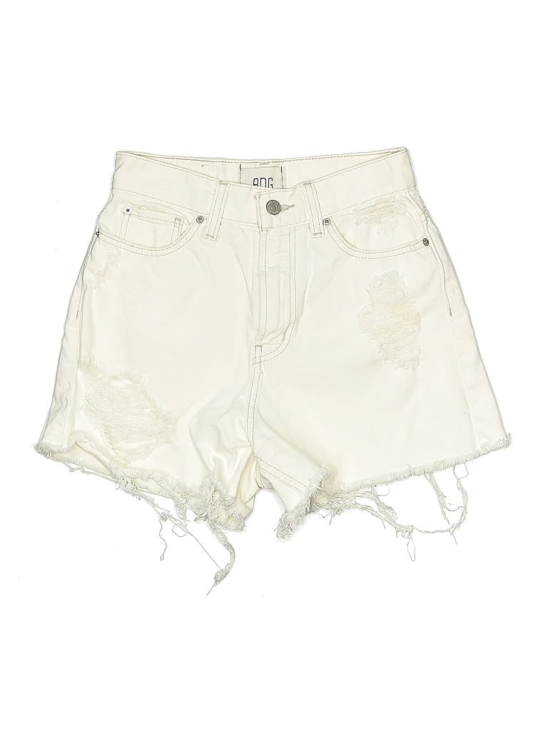 Pre-owned Bdg Denim Shorts In White