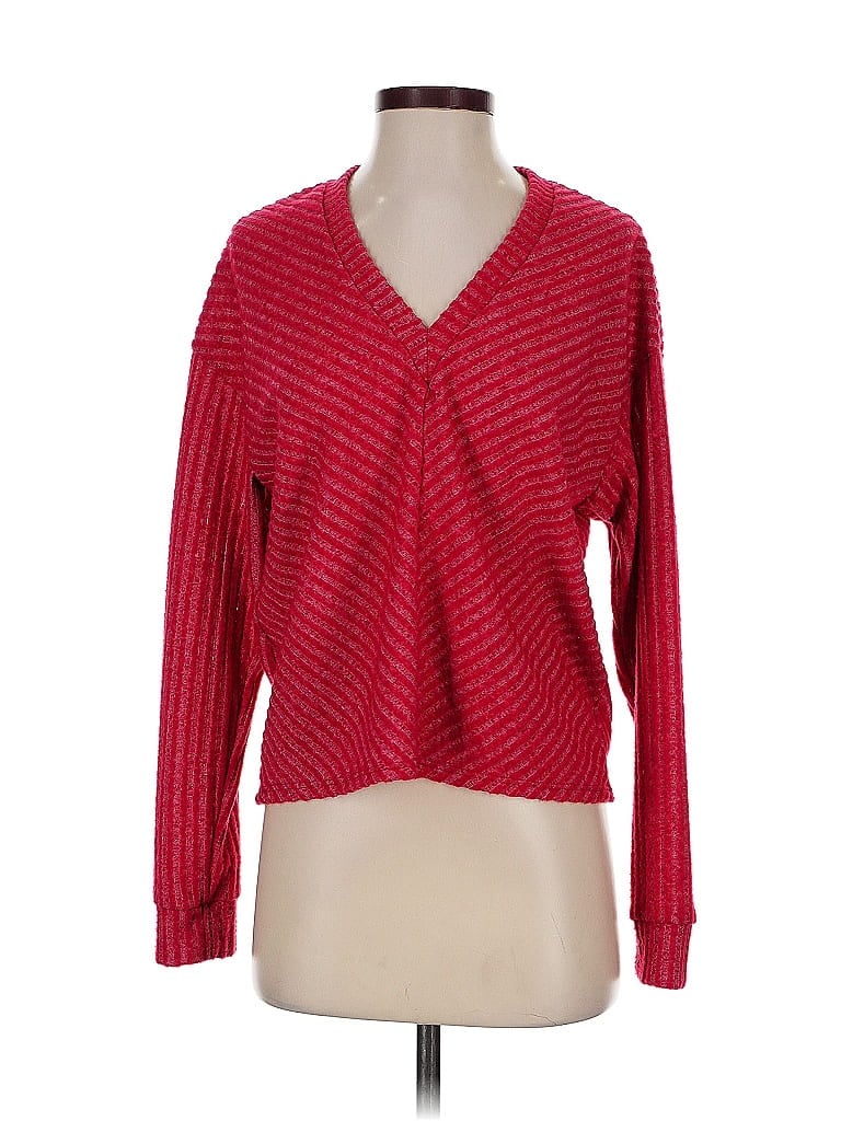 Pre-owned En Elly Cardigan Sweater In Red