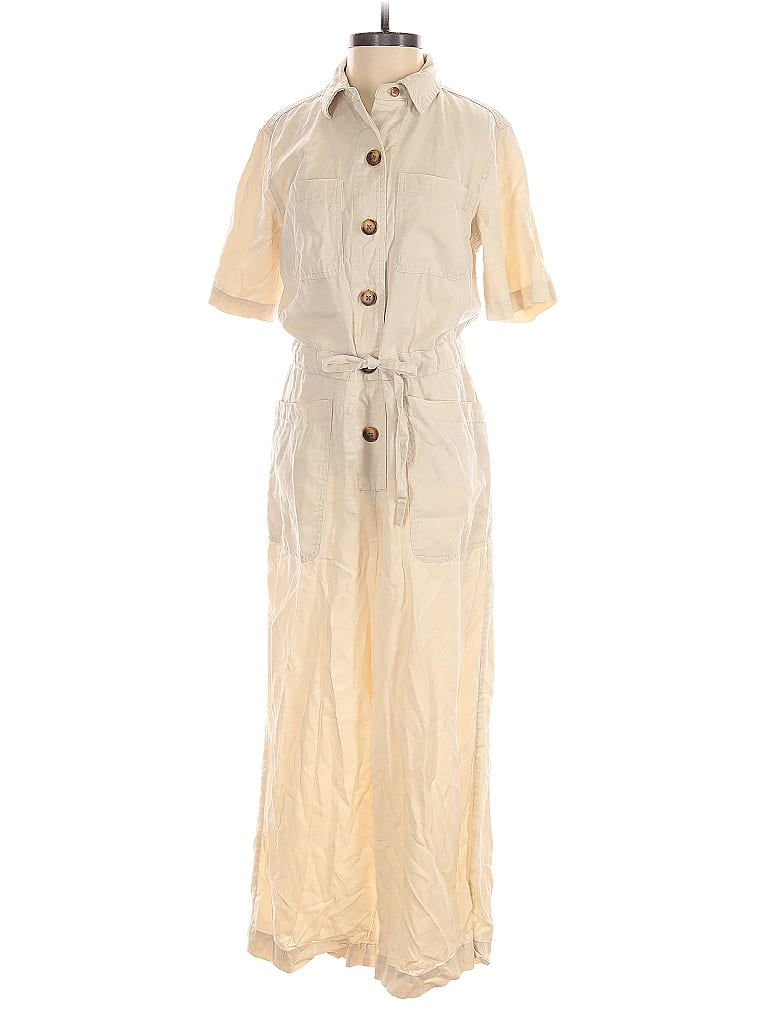 Pre-owned Marine Layer Jumpsuit In White