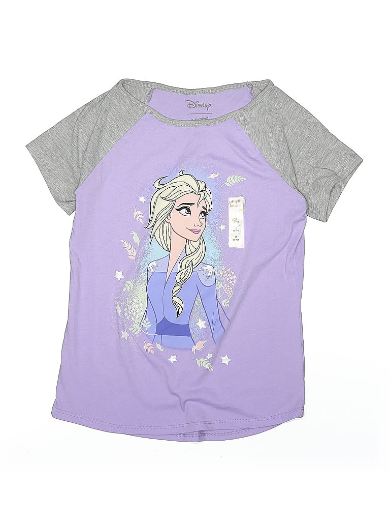 Click to view more detailed imagery on our partner's website Pre-owned Disney Kids' Short Sleeve T-shirt In Purple