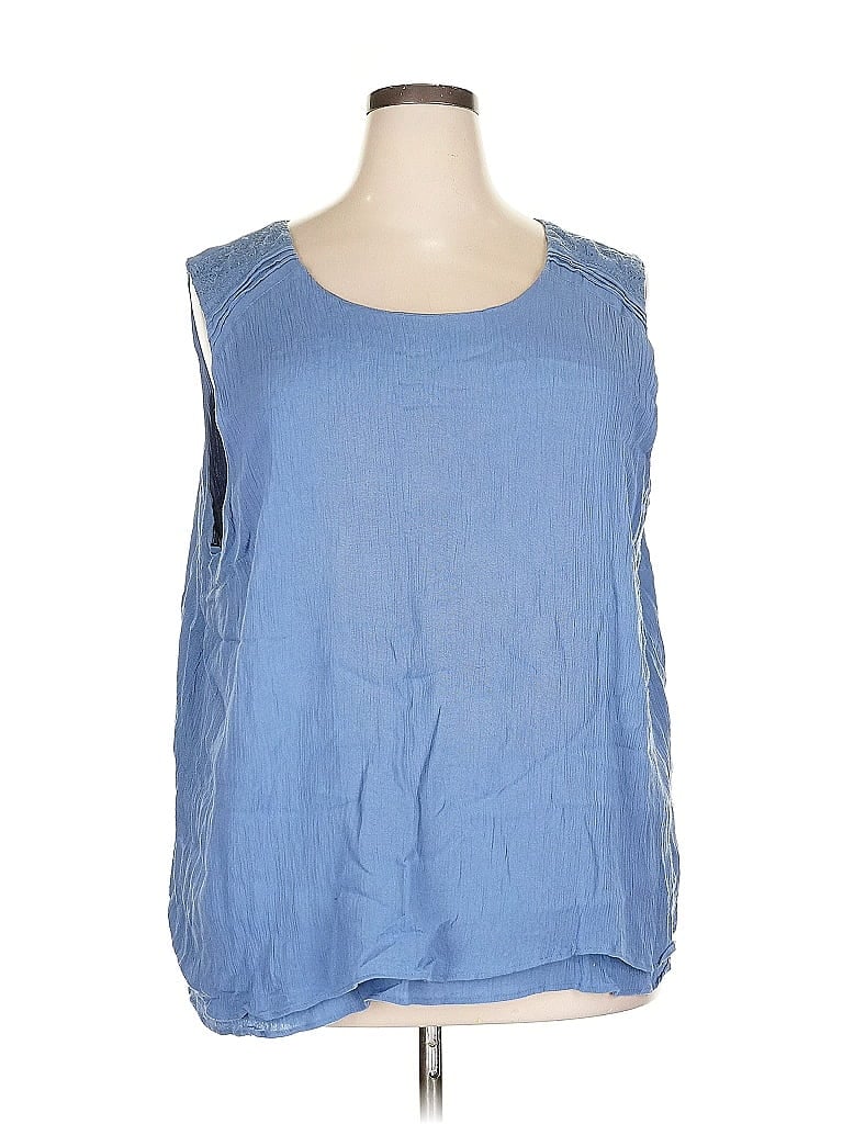 COLDWATER CREEK Pre-owned Sleeveless T-shirt In Blue