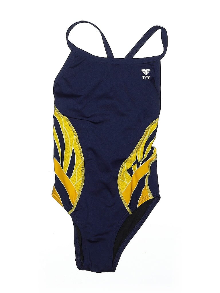 Pre-owned Tyr One Piece Swimsuit In Blue