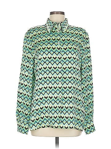 Escada Long Sleeve Silk Top (view 1)