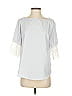 Lola B 100% Polyester Silver Short Sleeve Blouse Size S - photo 1