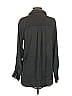 Zara Solid Gray Black Long Sleeve Blouse Size XS - photo 2