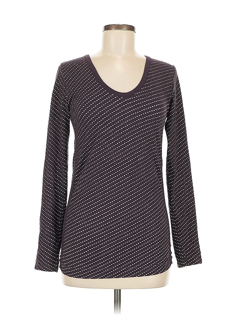 Pre-owned Athleta Long Sleeve T-shirt In Purple