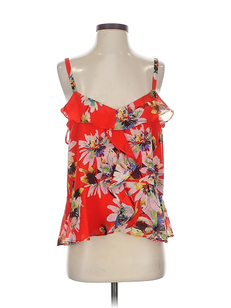 Pre-owned Miss Me Sleeveless Blouse In Red