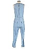 Koral Solid Blue Jumpsuit Size S - photo 2