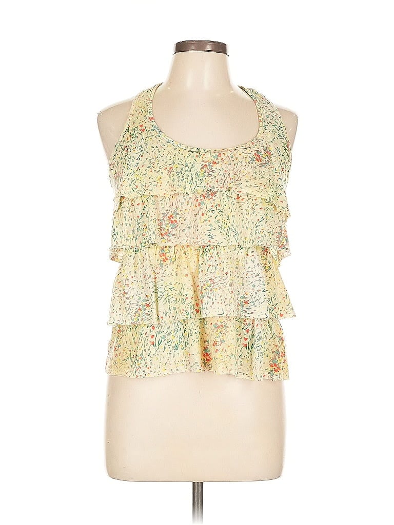 Pre-owned Mudd Tank Top Yellow Halter Neckline Tops