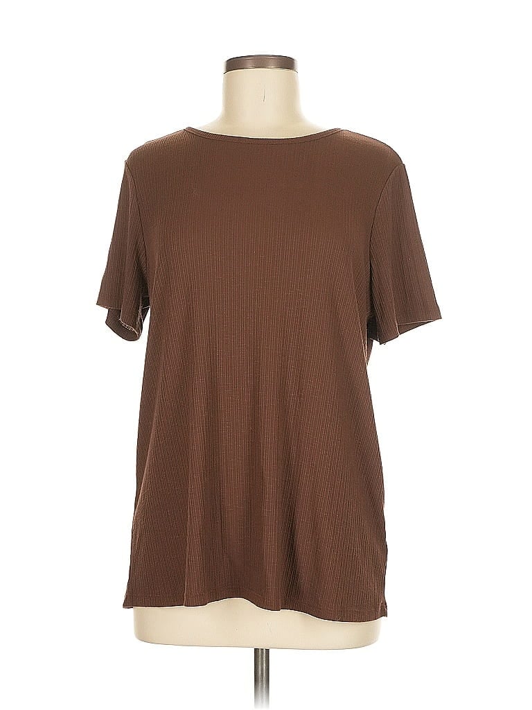 Pre-owned Old Navy Short Sleeve T-shirt In Brown