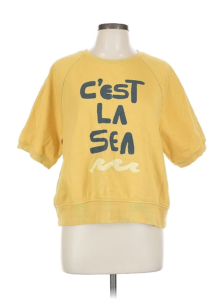 Pre-owned Old Navy Sweatshirt In Yellow