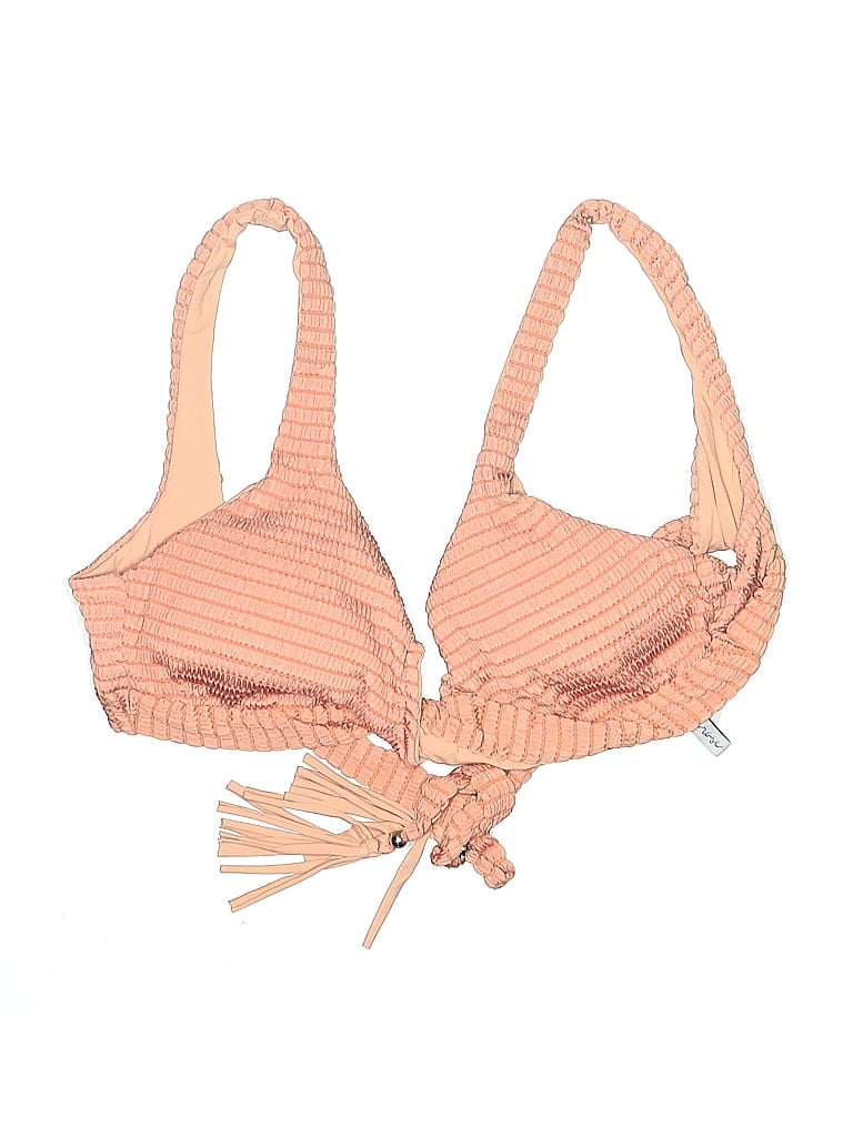 Pre-owned Assorted Brands Swimsuit Top Pink Print Pattern Swimwear