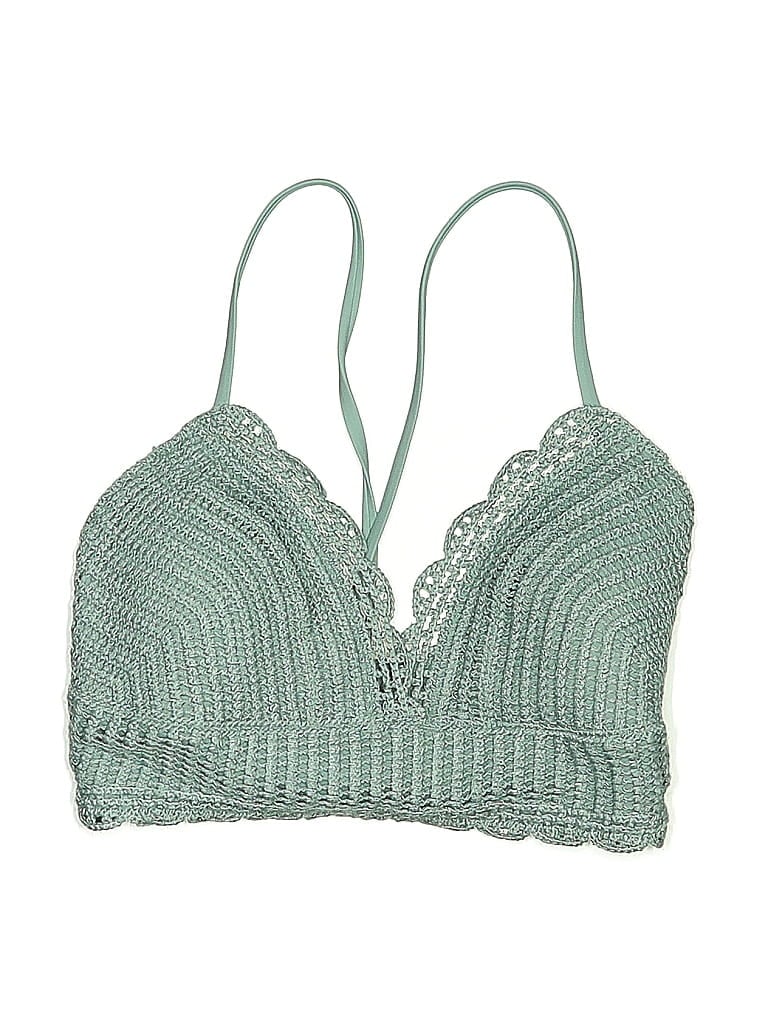 Pre-owned Hollister Swimsuit Top Blue Swimwear