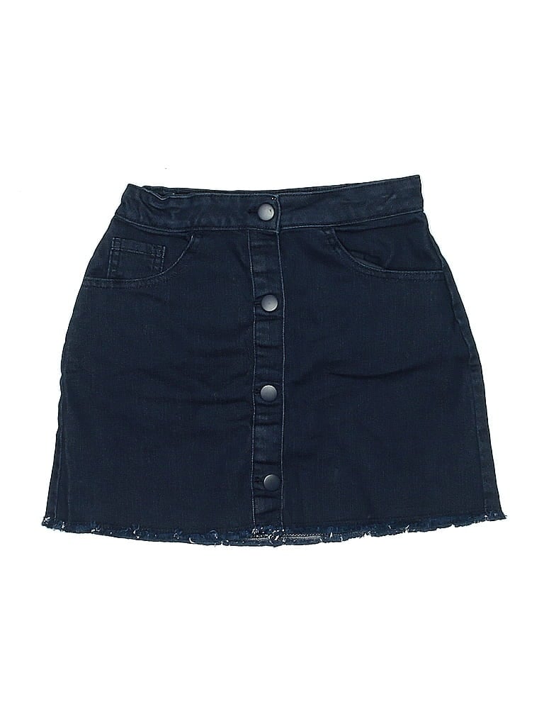 Pre-owned United Colors Of Benetton Kids'  Denim Skirt In Blue