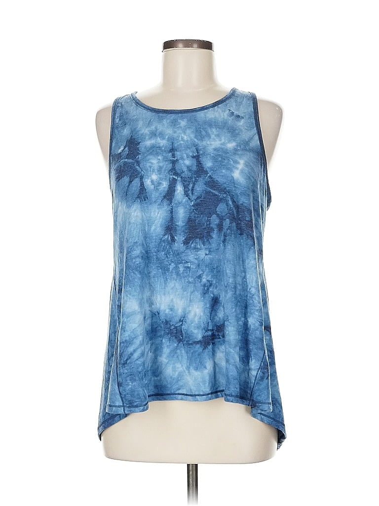 Pre-owned 90 Degree By Reflex Tank Top Blue Halter Neckline Tops