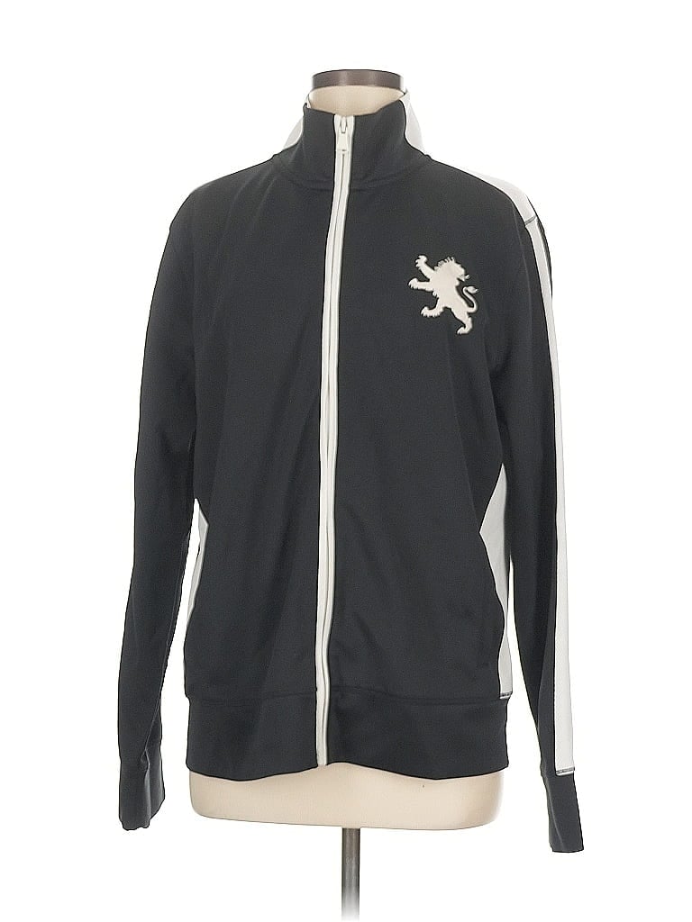 Pre-owned Express Zip Up Hoodie In Black