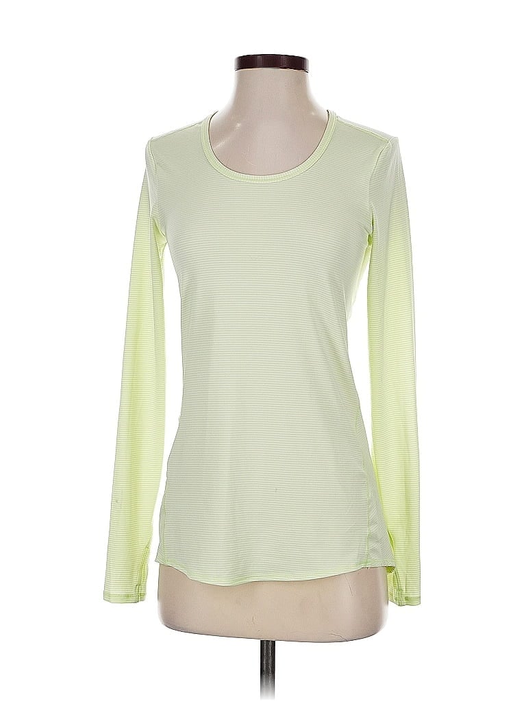 Pre-owned Athleta Long Sleeve T-shirt In Green