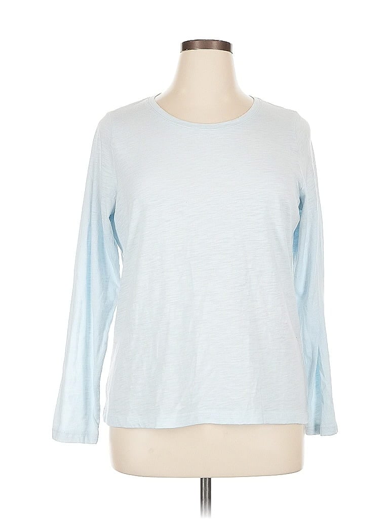 Pre-owned Sonoma Goods For Life 3/4 Sleeve T-shirt In Blue