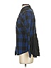 BeachLunchLounge Plaid Blue Long Sleeve Button-Down Shirt Size XS - photo 5