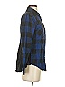 BeachLunchLounge Plaid Blue Long Sleeve Button-Down Shirt Size XS - photo 4