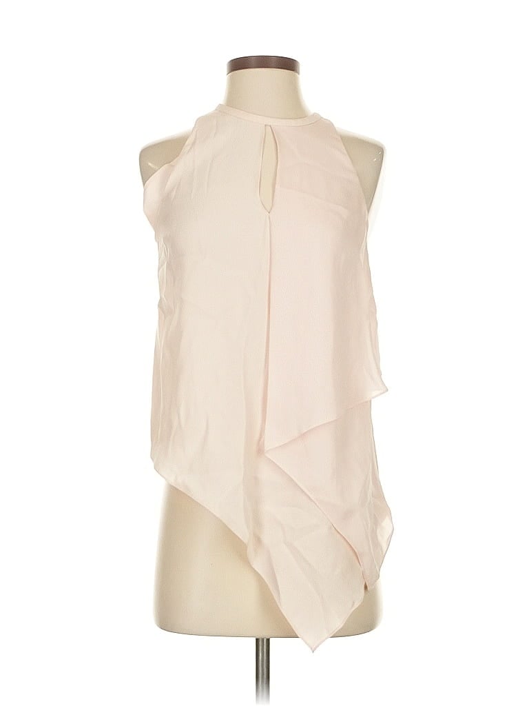 Pre-owned Elizabeth And James Sleeveless Blouse In White
