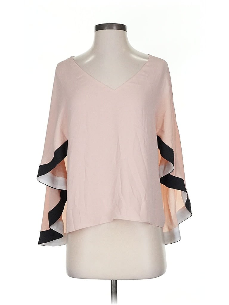 Pre-owned Bcbgmaxazria 3/4 Sleeve Blouse In Pink
