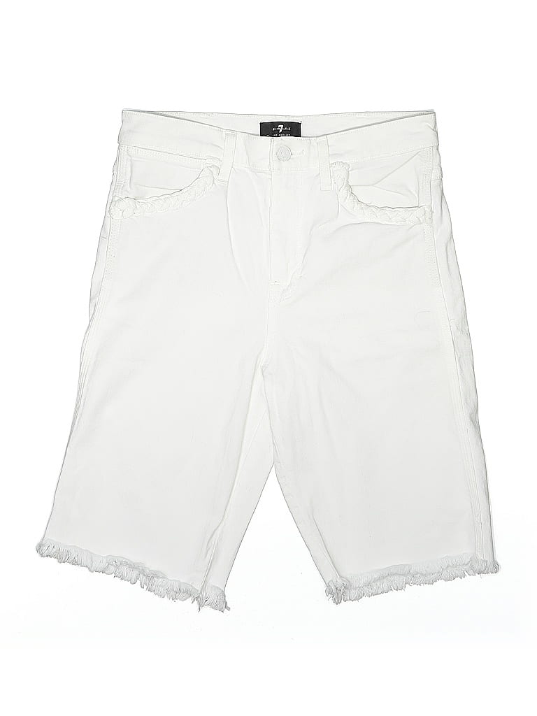 Pre-owned 7 For All Mankind Shorts In White