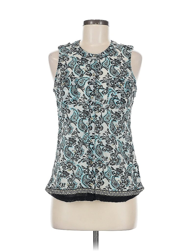 Pre-owned The Limited Sleeveless Blouse In Blue