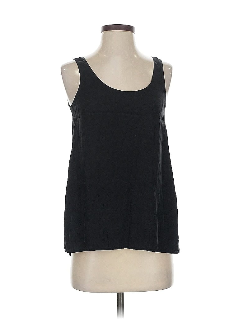Pre-owned Vince Tank Top Black Square Neckline Tops