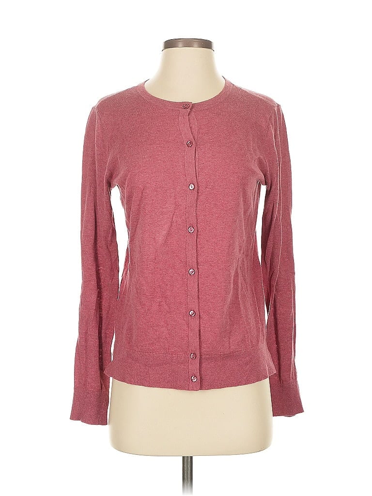 Pre-owned Ann Taylor Loft Outlet Cardigan Sweater In Burgundy
